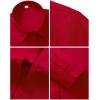 image:imagesiliteelon Womens Stain Shield Dress Shirts Wrinkle Free Long Sleeve Shirts Solid Work Business Button Down ShirtsVermillion