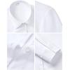 image:imagesiliteelon Womens Stain Shield Dress Shirts Wrinkle Free Long Sleeve Shirts Solid Work Business Button Down ShirtsWhite