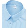 image:imagesiliteelon Womens ClassicFit Dress Shirts Long Sleeve Button Down WrinkleFree Stretch Solid Casual Work Office Blouse TopBaby Blue