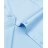 image:imagesiliteelon Womens ClassicFit Dress Shirts Long Sleeve Button Down WrinkleFree Stretch Solid Casual Work Office Blouse TopBaby Blue
