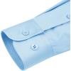 image:imagesiliteelon Womens ClassicFit Dress Shirts Long Sleeve Button Down WrinkleFree Stretch Solid Casual Work Office Blouse TopBaby Blue
