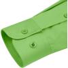 image:imagesiliteelon Womens ClassicFit Dress Shirts Long Sleeve Button Down WrinkleFree Stretch Solid Casual Work Office Blouse TopBaby Green