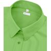 image:imagesiliteelon Womens ClassicFit Dress Shirts Long Sleeve Button Down WrinkleFree Stretch Solid Casual Work Office Blouse TopBaby Green