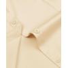 image:imagesiliteelon Womens ClassicFit Dress Shirts Long Sleeve Button Down WrinkleFree Stretch Solid Casual Work Office Blouse TopBeige