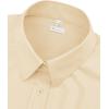 image:imagesiliteelon Womens ClassicFit Dress Shirts Long Sleeve Button Down WrinkleFree Stretch Solid Casual Work Office Blouse TopBeige