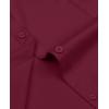 image:imagesiliteelon Womens ClassicFit Dress Shirts Long Sleeve Button Down WrinkleFree Stretch Solid Casual Work Office Blouse TopBurgundy
