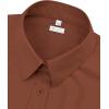 image:imagesiliteelon Womens ClassicFit Dress Shirts Long Sleeve Button Down WrinkleFree Stretch Solid Casual Work Office Blouse TopCaramel