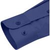 image:imagesiliteelon Womens ClassicFit Dress Shirts Long Sleeve Button Down WrinkleFree Stretch Solid Casual Work Office Blouse TopDark Blue
