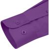 image:imagesiliteelon Womens ClassicFit Dress Shirts Long Sleeve Button Down WrinkleFree Stretch Solid Casual Work Office Blouse TopDeep Purple