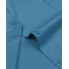 image:imagesiliteelon Womens ClassicFit Dress Shirts Long Sleeve Button Down WrinkleFree Stretch Solid Casual Work Office Blouse TopDenim Blue