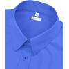 image:imagesiliteelon Womens ClassicFit Dress Shirts Long Sleeve Button Down WrinkleFree Stretch Solid Casual Work Office Blouse TopIndigo Blue