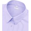 image:imagesiliteelon Womens ClassicFit Dress Shirts Long Sleeve Button Down WrinkleFree Stretch Solid Casual Work Office Blouse TopLight Purple