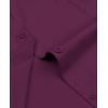 image:imagesiliteelon Womens ClassicFit Dress Shirts Long Sleeve Button Down WrinkleFree Stretch Solid Casual Work Office Blouse TopMagenta