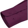 image:imagesiliteelon Womens ClassicFit Dress Shirts Long Sleeve Button Down WrinkleFree Stretch Solid Casual Work Office Blouse TopMagenta
