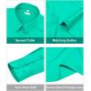 image:imagesiliteelon Womens ClassicFit Dress Shirts Long Sleeve Button Down WrinkleFree Stretch Solid Casual Work Office Blouse TopMint Green