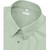 image:imagesiliteelon Womens ClassicFit Dress Shirts Long Sleeve Button Down WrinkleFree Stretch Solid Casual Work Office Blouse TopPeagreen