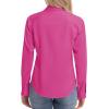 image:imagesiliteelon Womens ClassicFit Dress Shirts Long Sleeve Button Down WrinkleFree Stretch Solid Casual Work Office Blouse TopRose Red
