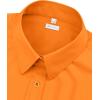 image:imagesiliteelon Womens ClassicFit Dress Shirts Long Sleeve Button Down WrinkleFree Stretch Solid Casual Work Office Blouse TopSaffron