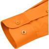 image:imagesiliteelon Womens ClassicFit Dress Shirts Long Sleeve Button Down WrinkleFree Stretch Solid Casual Work Office Blouse TopSaffron