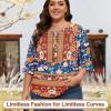 image:imageBlingfit Womens Tops 34 Length Sleeve Dressy Casual Shirts Bell Sleeve Front Pleated Fasion Trendy Summer Blouses 2026Brof