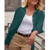 image:imagesiliteelon Button Down Shirts for Women Oxford Shirt Cotton Dress Shirts Collared Long Sleeve Wrinkle Free Blouse TopsDark Green