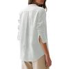 image:imagesiliteelon Button Down Shirts for Women Oxford Shirt Cotton Dress Shirts Collared Long Sleeve Wrinkle Free Blouse TopsSmoky Gray