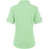 image:imagesiliteelon Button Down Shirts for Women Slim Fit Short Sleeve Button Up Dress Shirt Formal Work BlousesMint Green