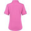 image:imagesiliteelon Button Down Shirts for Women Slim Fit Short Sleeve Button Up Dress Shirt Formal Work BlousesRose Red