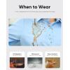 image:imagesiliteelon Button Down Shirts for Women Slim Fit Stain Shield 34 Sleeve Dress Shirt Formal Work Button Up BlousesBlue