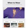 image:imagesiliteelon Button Down Shirts for Women Slim Fit Stain Shield 34 Sleeve Dress Shirt Formal Work Button Up BlousesPurple