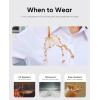 image:imagesiliteelon Button Down Shirts for Women Slim Fit Stain Shield 34 Sleeve Dress Shirt Formal Work Button Up BlousesWhite