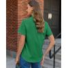 image:imagesiliteelon Button Down Shirts for Women Stain Shield Short Sleeve Dress Shirt Wrinkle Free Work Business Office BlousesGreen