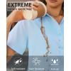image:imagesiliteelon Button Down Shirts for Women Stain Shield Short Sleeve Dress Shirt Wrinkle Free Work Business Office BlousesLight Blue