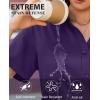 image:imagesiliteelon Button Down Shirts for Women Stain Shield Short Sleeve Dress Shirt Wrinkle Free Work Business Office BlousesPurple
