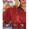 image:imagesiliteelon Button Down Shirts for Women Stain Shield Short Sleeve Dress Shirt Wrinkle Free Work Business Office BlousesRed