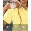 image:imagesiliteelon Button Down Shirts for Women Stain Shield Short Sleeve Dress Shirt Wrinkle Free Work Business Office BlousesYellow