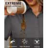 image:imagesiliteelon Women Button Down Shirts Short Sleeve Button up WomenStain Resistant Dress Shirts with Pocket fit Work BlouseGrey