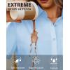 image:imagesiliteelon Women Button Down Shirts Short Sleeve Button up WomenStain Resistant Dress Shirts with Pocket fit Work BlouseLight Blue