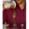 image:imagesiliteelon Women Button Down Shirts Short Sleeve Button up WomenStain Resistant Dress Shirts with Pocket fit Work BlouseWine Red
