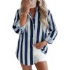 Navy Blue Striped
