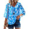 Blue and White Floral