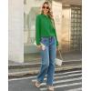image:imagesiliteelon Button Down Shirts for Women Long Sleeve Chiffon Tops Wrinkle Free Collared Work Dressy Casual BlousesGreen