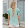 image:imagesiliteelon Summer Tops for Women Print Flutter Sleeve Round Neck Blouses Dressy Casual Shirt Beach Trendy 2026Green Graphic