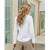 image:imagesiliteelon Womens Stretch Button Down Shirt Fitted Dress Shirt Long Sleeve Wrinkle Free Collared Business Casual BlouseA White