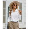 image:imagesiliteelon Womens Stretch Button Down Shirt Fitted Dress Shirt Long Sleeve Wrinkle Free Collared Business Casual BlouseA White