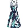 image:imageII ININ Womens Summer Dresses Casual Beach Boho Vacation Outfits Spaghetti Strap FloralSolid Sundress with Pockets