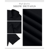 image:imagesiliteelon Slim fit Women Button Down Shirts Stretch Short Sleeve Button up Wrinkle Free Business Classic Office WorkBlack