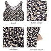 image:imageII ININ Womens 2025 Sundresses Casual Summer Tank Dress V Neck Sleeveless Button Down Midi Floral Beach Dress with Pockets