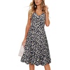 image:imageII ININ Womens 2025 Sundresses Casual Summer Tank Dress V Neck Sleeveless Button Down Midi Floral Beach Dress with Pockets